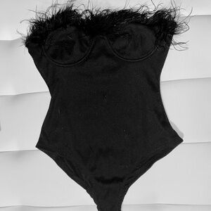 Feathered Body Suit